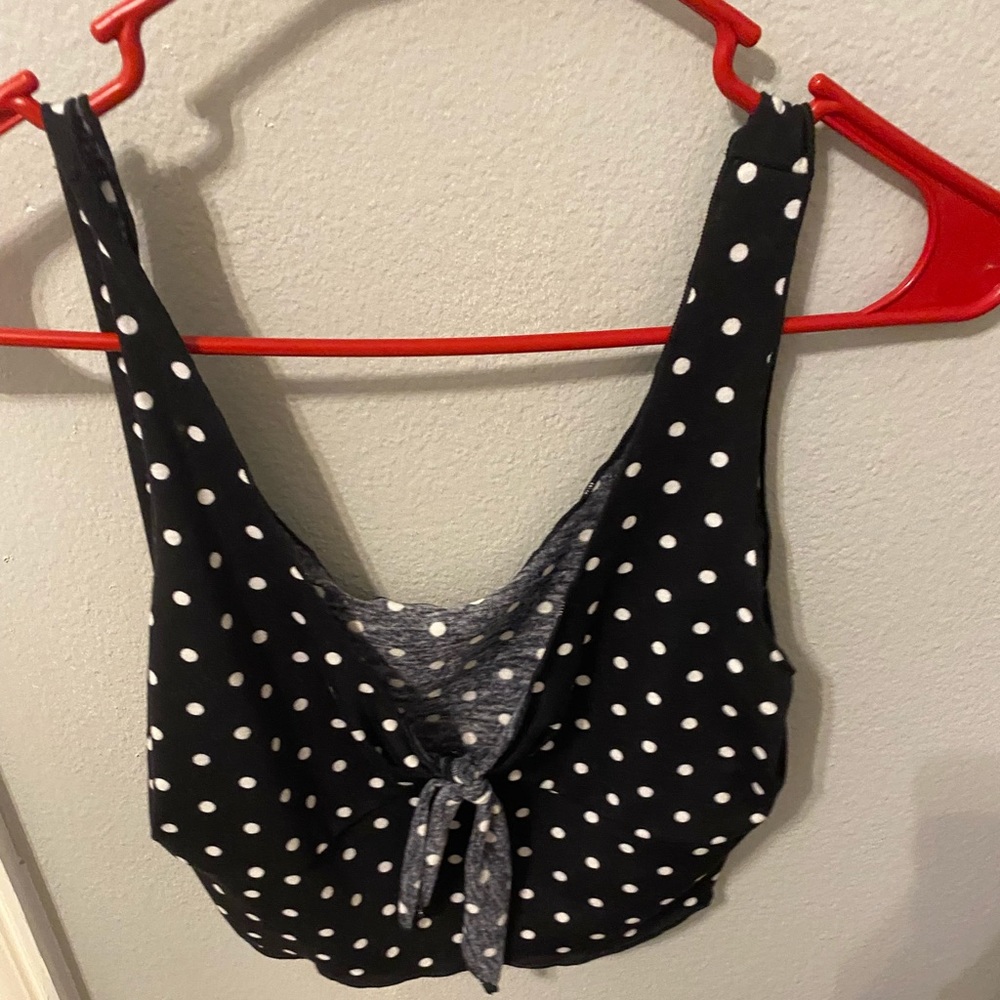 tie front crop top